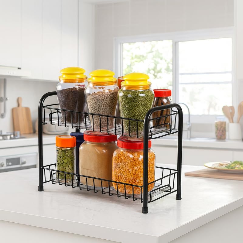 Stylish 2-Tier Spice Rack Organizer™